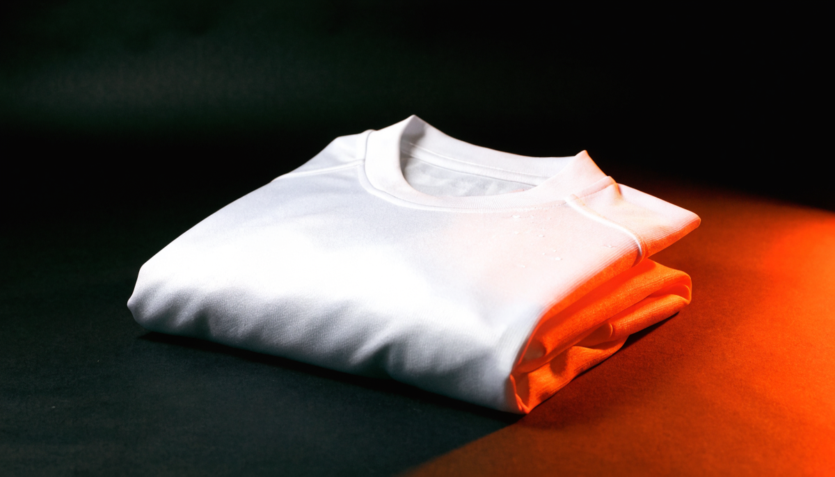 Maillot de foot floqué plié, entretien