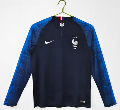 Maillot Rétro France Domicile 2018/2019 vu de face