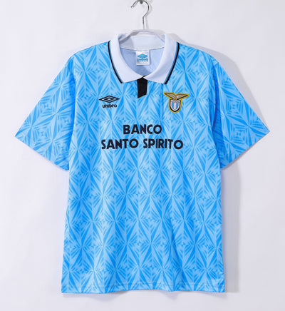 Maillot Rétro Lazio Rome Domicile 1991/1992 vu de face