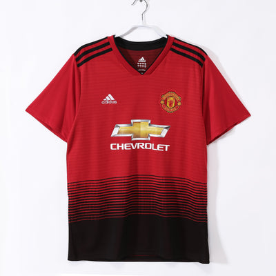 Maillot Rétro Manchester United Domicile 2018/2019 vu de face