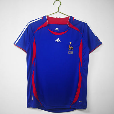 Maillot Rétro France Domicile 2006/2007 vu de face
