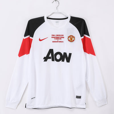 Maillot Rétro Manchester United Extérieur 2010/2011 vu de face