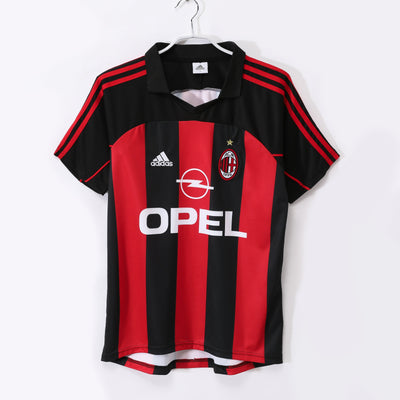 Maillot Rétro AC Milan Domicile 2000/2001 vu de face
