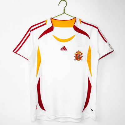 Maillot Rétro Espagne Extérieur 2006/2007 vu de face