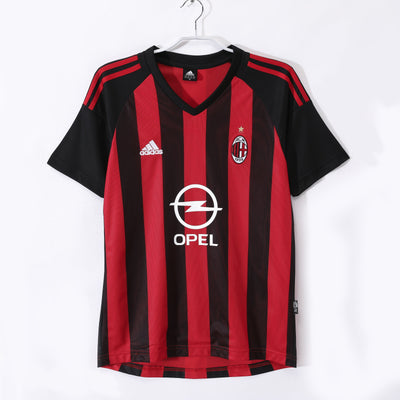 Maillot Rétro AC Milan Domicile 2002/2003 vu de face