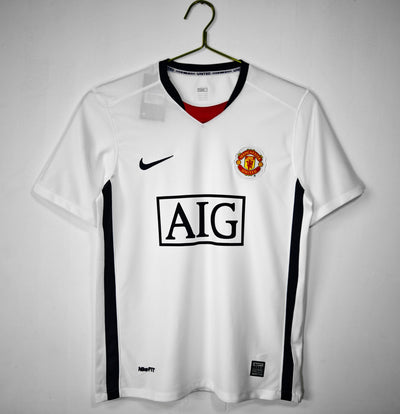 Maillot Rétro Manchester United Extérieur 2008/2009 vu de face