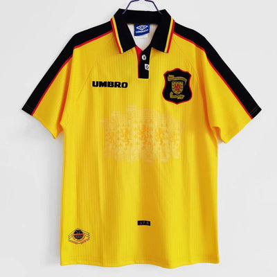 Maillot Rétro Écosse Extérieur 1996/1997 vu de face