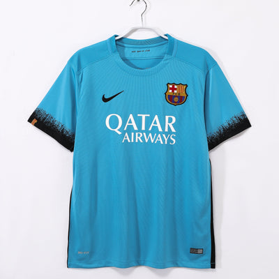Maillot Rétro FC Barcelone Extérieur 2015/2016 vu de face