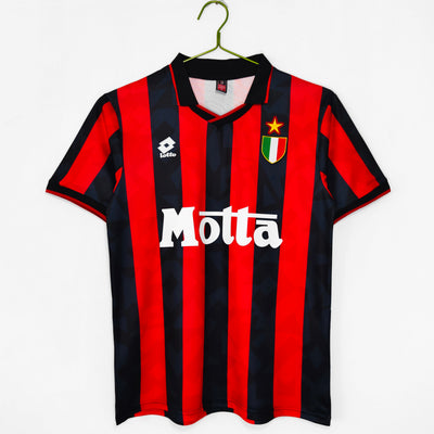 Maillot Rétro AC Milan Domicile 1993/1994 vu de face