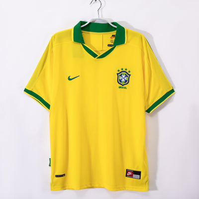 Maillot Rétro Brésil Domicile 1997/1998 vu de face