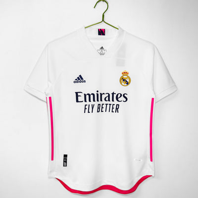 Maillot Rétro Real Madrid Domicile 2020/2021 vu de face