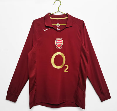 Maillot Rétro Arsenal Domicile 2005/2006 vu de face