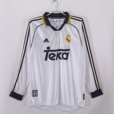 Maillot Rétro Real Madrid Domicile 1998/1999 vu de face