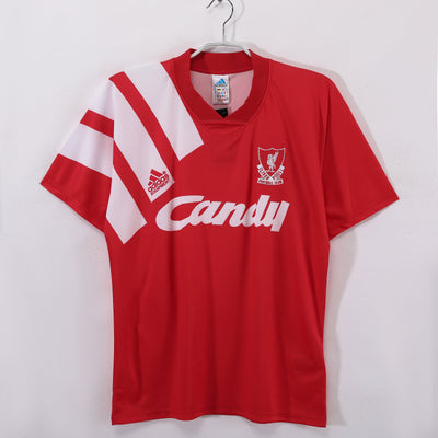 Maillot Rétro Liverpool Domicile 1991/1992 vu de face