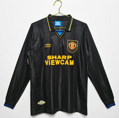 Maillot Rétro Manchester United Extérieur 1993/1994 vu de face