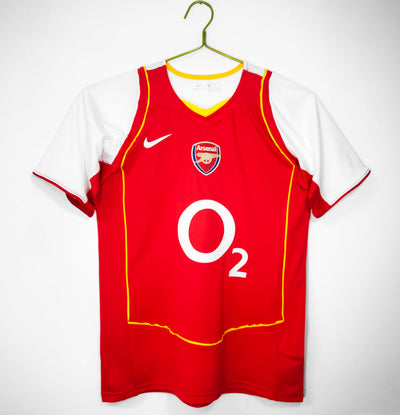 Maillot Rétro Arsenal Domicile 2004/2005 vu de face