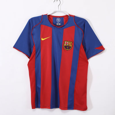 Maillot Rétro FC Barcelone Domicile 2004/2005 vu de face