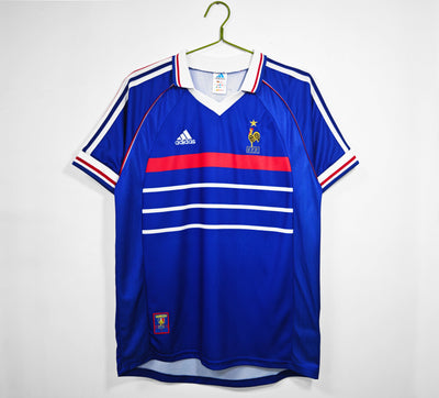 Maillot Rétro France Domicile 1998/1999 vu de face
