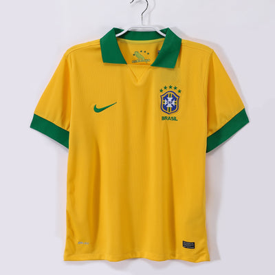Maillot Rétro Brésil Domicile 2013/2014 vu de face