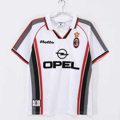 Maillot Rétro AC Milan Extérieur 1997/1998 vu de face