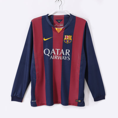 Maillot Rétro FC Barcelone Domicile 2014/2015 vu de face
