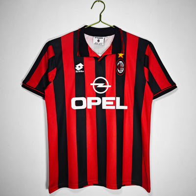 Maillot Rétro AC Milan Domicile 1996/1997 vu de face