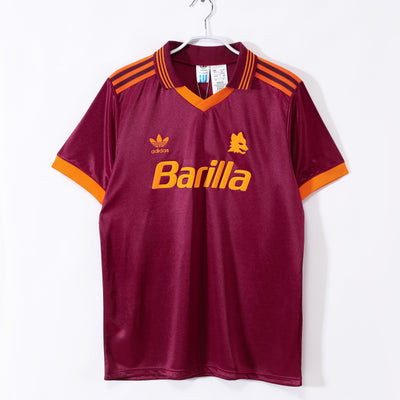 Maillot Rétro AS Roma Domicile 1992/1993 vu de face