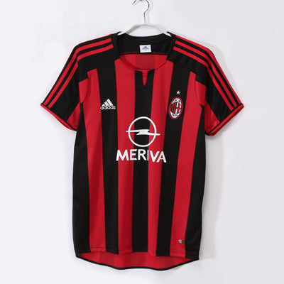 Maillot Rétro AC Milan Domicile 2003/2004 vu de face