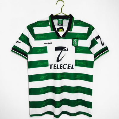 Maillot Rétro Sporting Domicile 1999/2000 vu de face