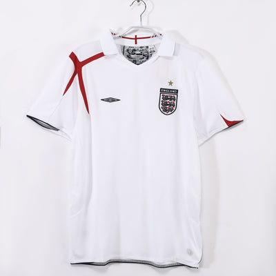 Maillot Rétro Angleterre Domicile 2006/2007 vu de face