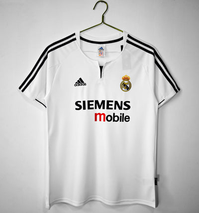 Maillot Rétro Real Madrid Domicile 2003/2004 vu de face