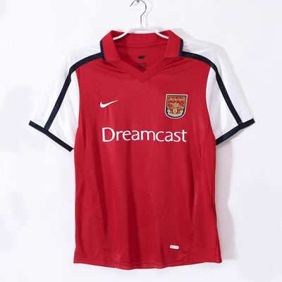 Maillot Rétro Arsenal Domicile 2001/2002 vu de face