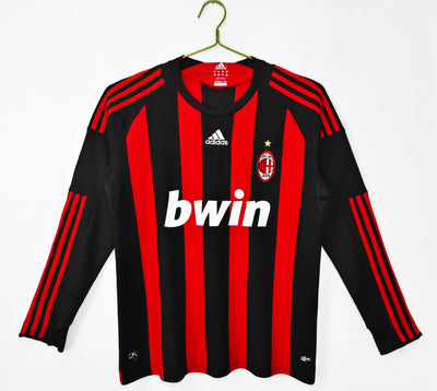 Maillot Rétro AC Milan Domicile 2008/2009 vu de face