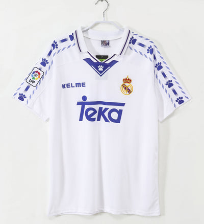 Maillot Rétro Real Madrid Domicile 1996/1997 vu de face