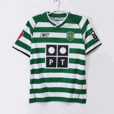 Maillot Rétro Sporting Domicile 2003/2004 vu de face