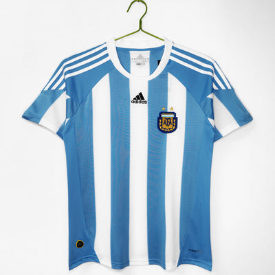 Maillot Rétro Argentine Domicile 2010/2011 vu de face