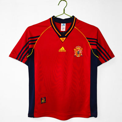 Maillot Rétro Espagne Domicile 1998/1999 vu de face