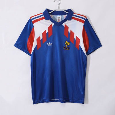 Maillot Rétro France Domicile 1990/1991 vu de face