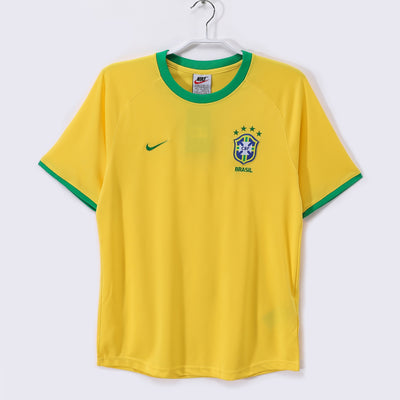 Maillot Rétro Brésil Domicile 2000/2001 vu de face