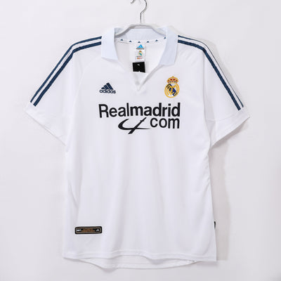Maillot Rétro Real Madrid Domicile 2001/2002 vu de face