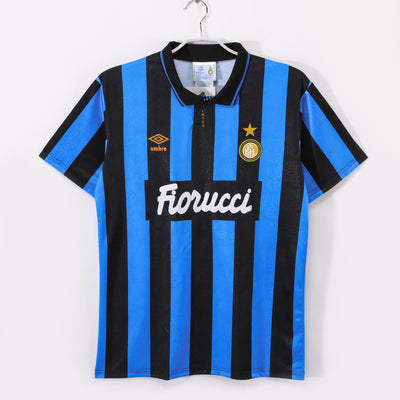 Maillot Rétro Inter Milan Domicile 1992/1993 vu de face