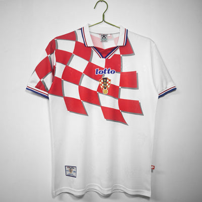 Maillot Rétro Croatie Extérieur 1998/1999 vu de face
