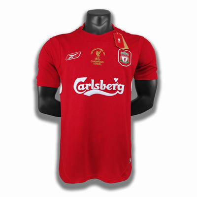 Maillot Rétro Liverpool Domicile 2005/2006 vu de face
