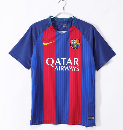 Maillot Rétro FC Barcelone Domicile 2016/2017 vu de face