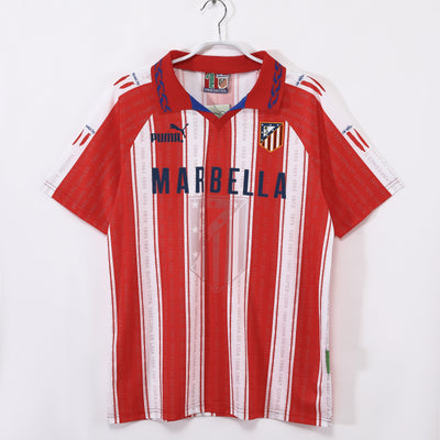 Maillot Rétro Atlético Madrid Domicile 1995/1996 vu de face