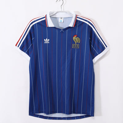 Maillot Rétro France Domicile 1982/1983 vu de face
