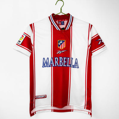 Maillot Rétro Atlético Madrid Domicile 1999/2000 vu de face