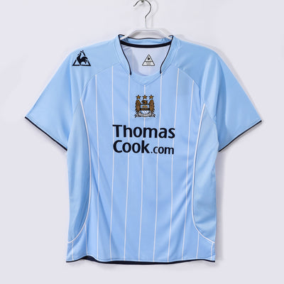 Maillot Rétro Manchester City Domicile 2007/2008 vu de face