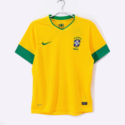Maillot Rétro Brésil Domicile 2012/2013 vu de face