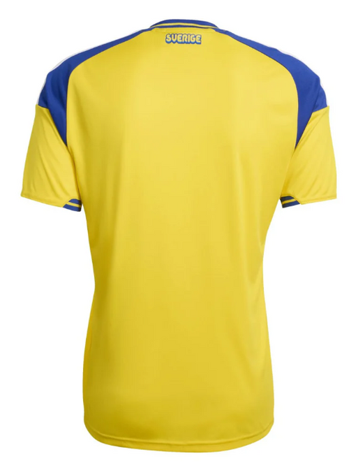 Dos du maillot Suède Domicile Coupe du Monde 2026, emplacement du flocage nom et numéro